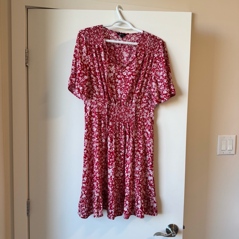 Reitmans Floral Red Dress